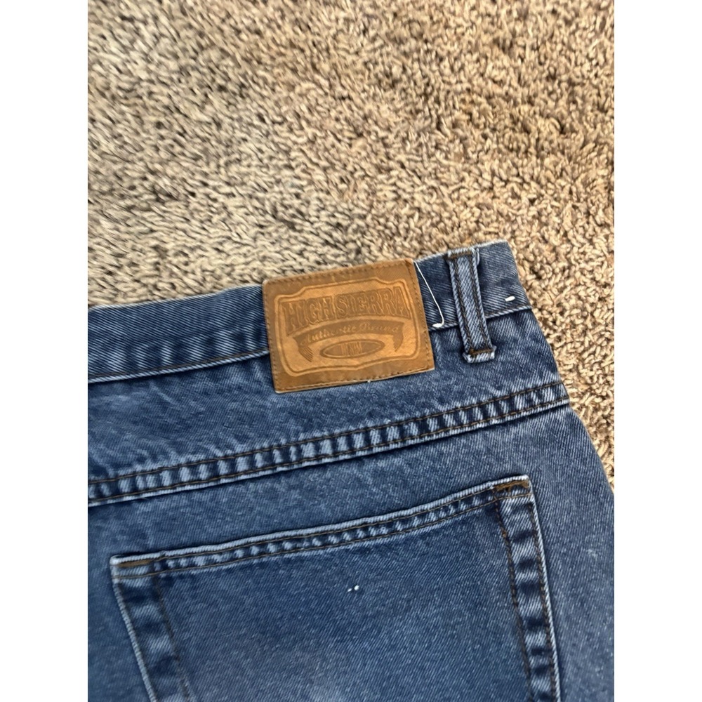High Sierra Men's Dark Wash Loose‎ Fit 100% Cotton Jeans SIZE 38x34 5-pocket